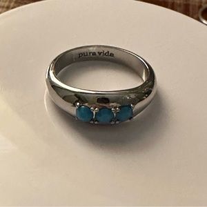 New-Blue Pura Vida Ring Size 6.5